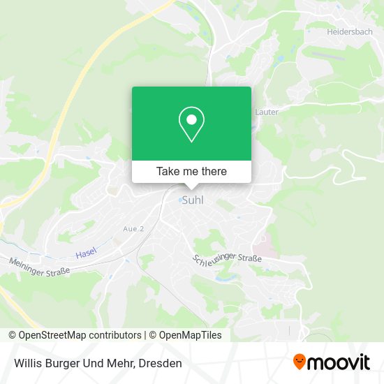 Карта Willis Burger Und Mehr