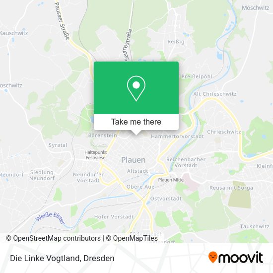 Карта Die Linke Vogtland