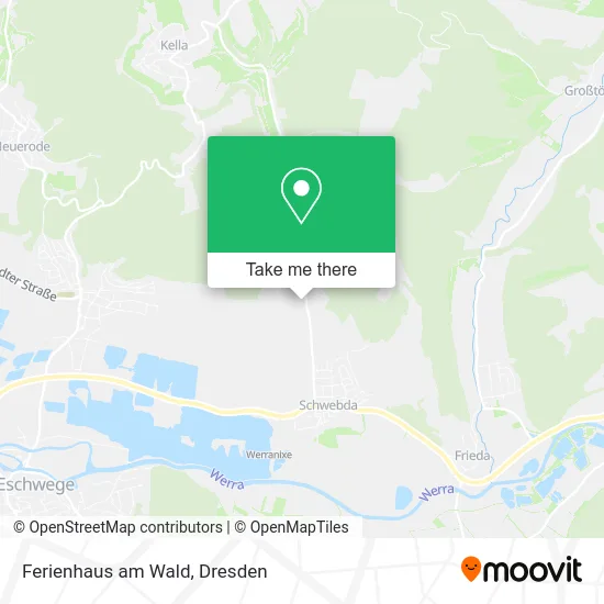 Карта Ferienhaus am Wald