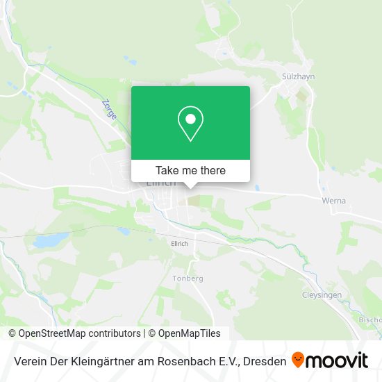 Карта Verein Der Kleingärtner am Rosenbach E.V.