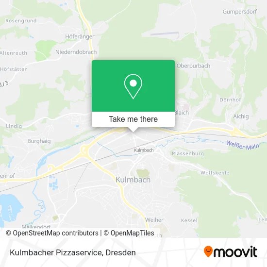 Карта Kulmbacher Pizzaservice