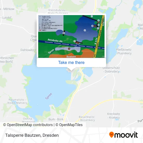 Talsperre Bautzen map