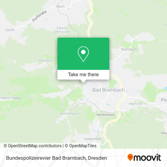 Карта Bundespolizeirevier Bad Brambach