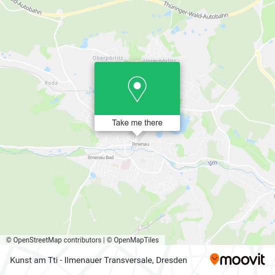 Карта Kunst am Tti - Ilmenauer Transversale