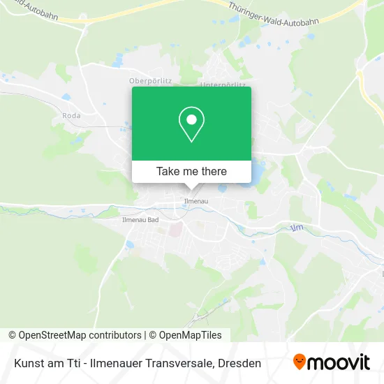 Карта Kunst am Tti - Ilmenauer Transversale