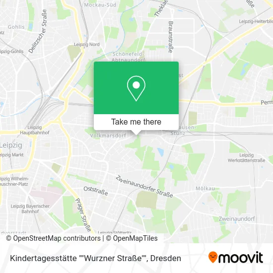 Карта Kindertagesstätte ""Wurzner Straße""