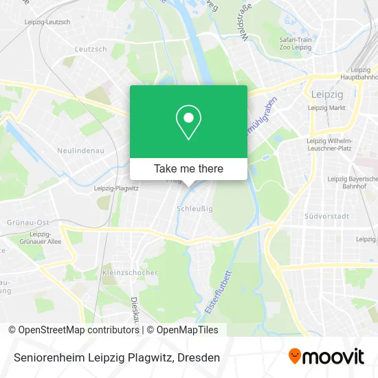 Карта Seniorenheim Leipzig Plagwitz