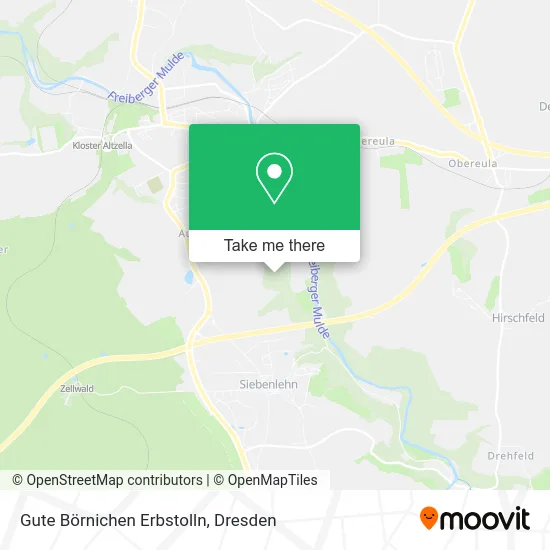 Карта Gute Börnichen Erbstolln