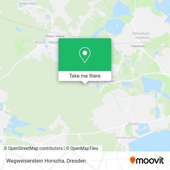 Карта Wegweiserstein Horscha