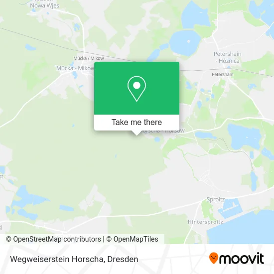 Карта Wegweiserstein Horscha