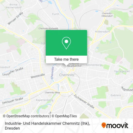 Карта Industrie- Und Handelskammer Chemnitz (Ihk)