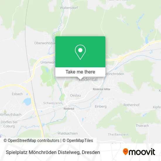 Карта Spielplatz Mönchröden Distelweg