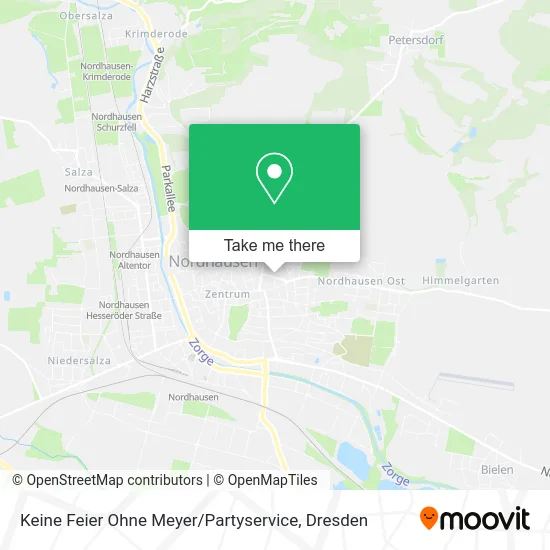 Карта Keine Feier Ohne Meyer / Partyservice