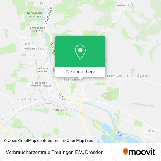 Verbraucherzentrale Thüringen E.V. map