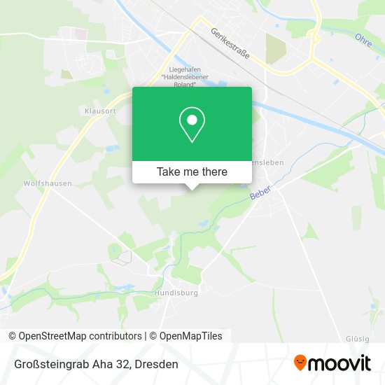 Карта Großsteingrab Aha 32