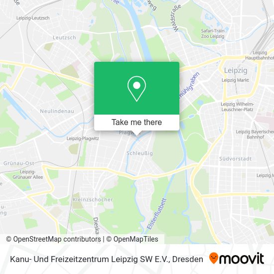 Карта Kanu- Und Freizeitzentrum Leipzig SW E.V.