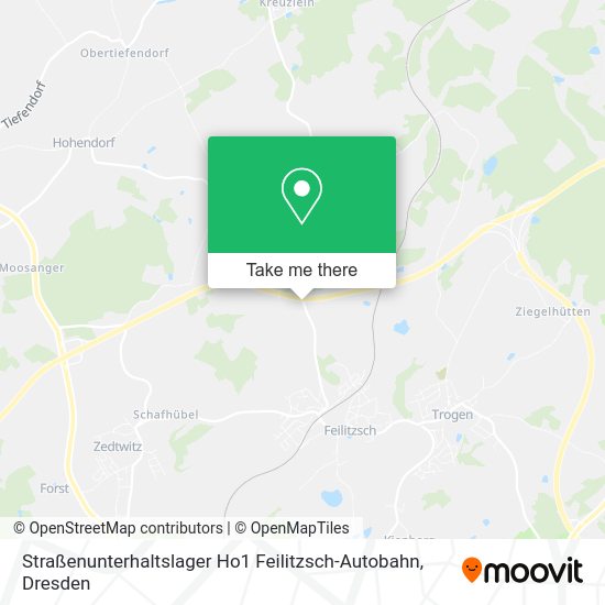 Карта Straßenunterhaltslager Ho1 Feilitzsch-Autobahn