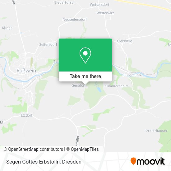 Карта Segen Gottes Erbstolln