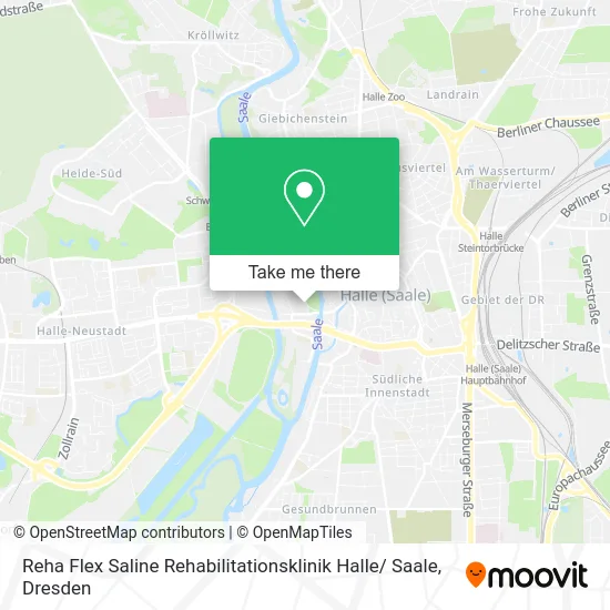 Reha Flex Saline Rehabilitationsklinik Halle/ Saale map