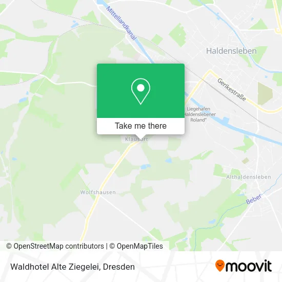 Карта Waldhotel Alte Ziegelei