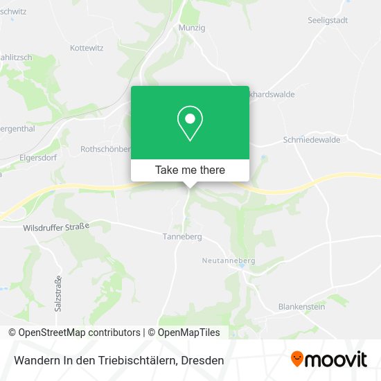 Карта Wandern In den Triebischtälern