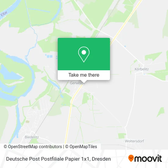 Карта Deutsche Post Postfiliale Papier 1x1