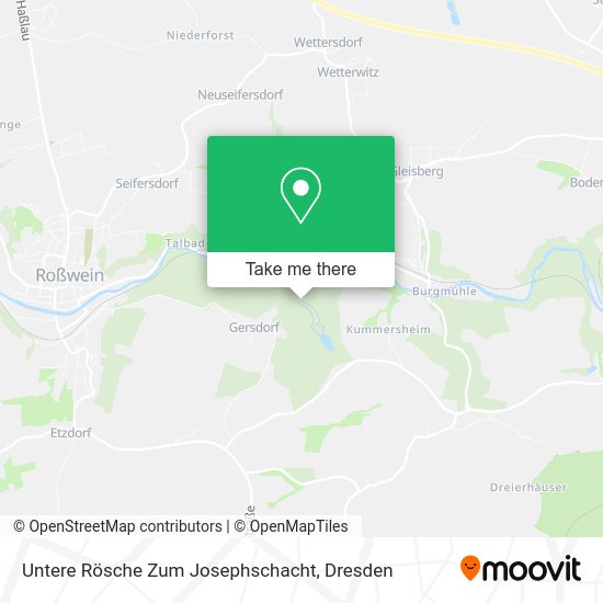 Карта Untere Rösche Zum Josephschacht