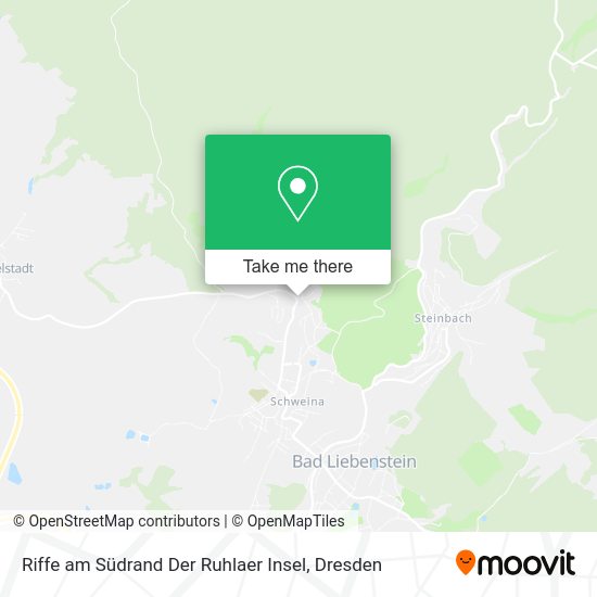 Карта Riffe am Südrand Der Ruhlaer Insel