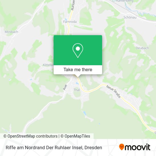 Карта Riffe am Nordrand Der Ruhlaer Insel