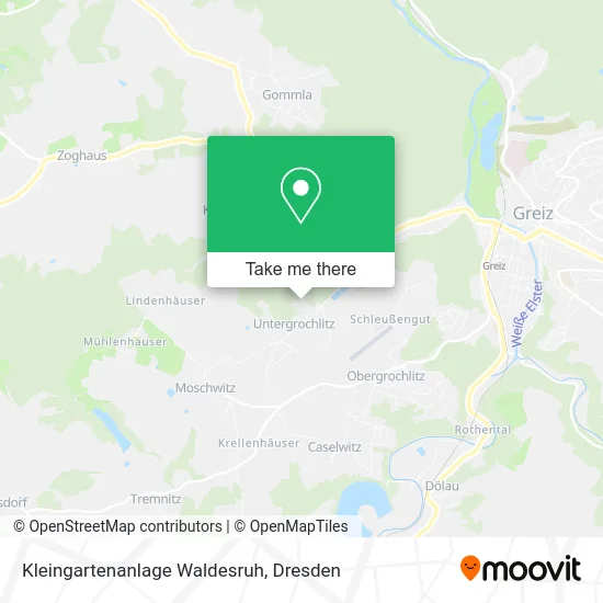 Карта Kleingartenanlage Waldesruh