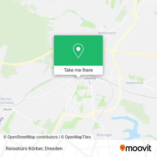 Reisebüro Körber map