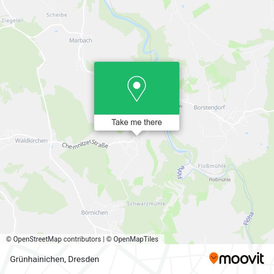 Карта Grünhainichen