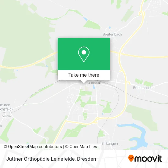 Карта Jüttner Orthopädie Leinefelde