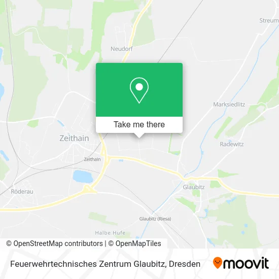 Карта Feuerwehrtechnisches Zentrum Glaubitz