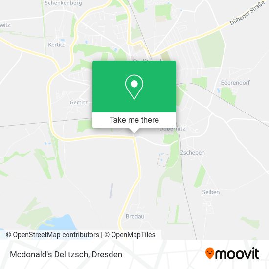 Карта Mcdonald's Delitzsch