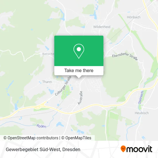 Gewerbegebiet Süd-West map