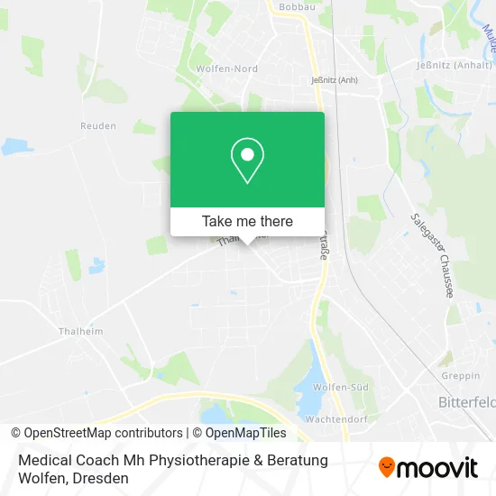 Карта Medical Coach Mh Physiotherapie & Beratung Wolfen