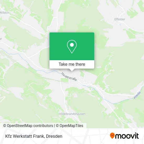 Карта Kfz Werkstatt Frank