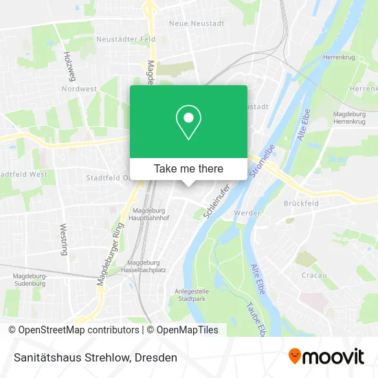 Карта Sanitätshaus Strehlow