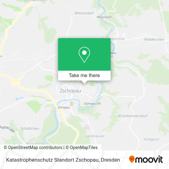 Карта Katastrophenschutz Standort Zschopau