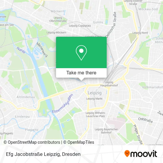 Карта Efg Jacobstraße Leipzig