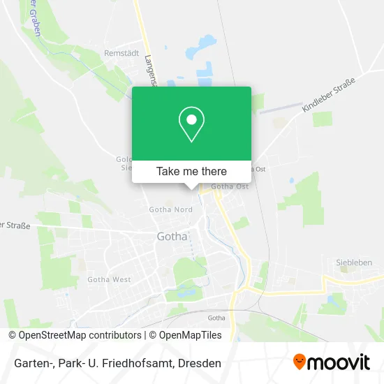 Карта Garten-, Park- U. Friedhofsamt