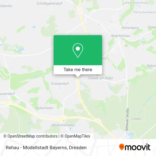 Карта Rehau - Modellstadt Bayerns