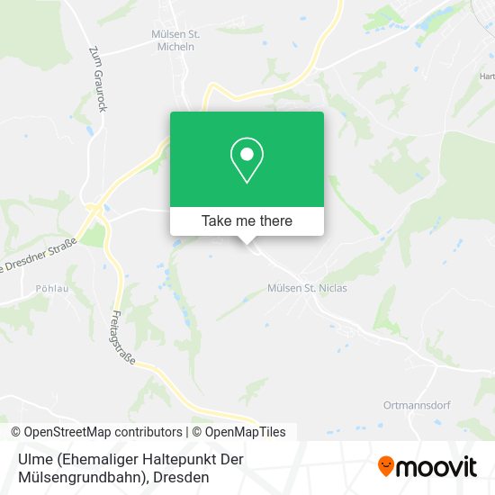 Карта Ulme (Ehemaliger Haltepunkt Der Mülsengrundbahn)