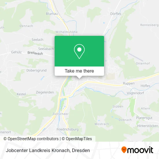 Карта Jobcenter Landkreis Kronach