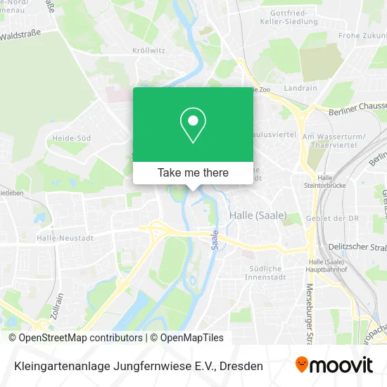 Карта Kleingartenanlage Jungfernwiese E.V.