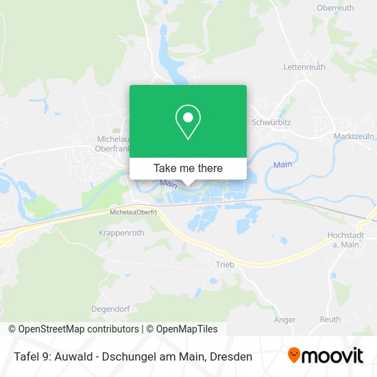 Карта Tafel 9: Auwald - Dschungel am Main