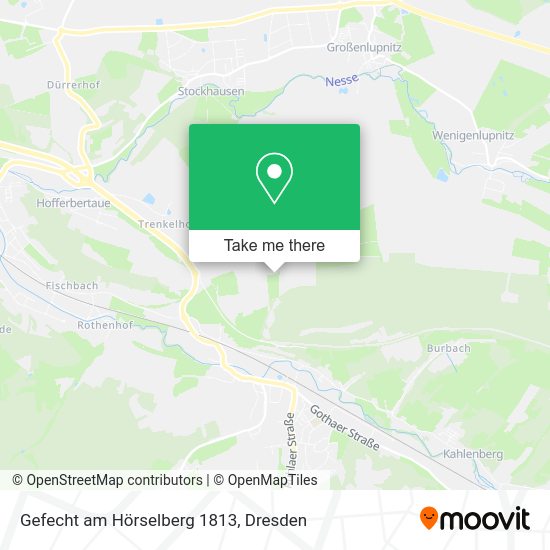 Карта Gefecht am Hörselberg 1813