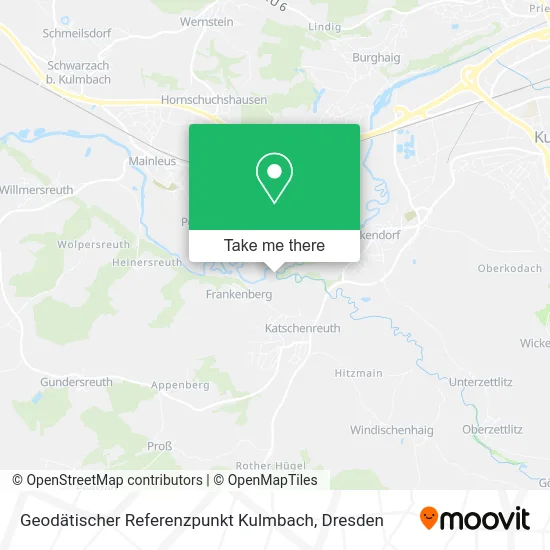 Карта Geodätischer Referenzpunkt Kulmbach
