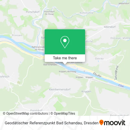 Карта Geodätischer Referenzpunkt Bad Schandau